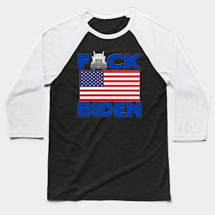 F-CK BIDEN  FREEDOM CONVOY - TRUCKERS FOR FREEDOM - USA FREEDOM CONVOY 2022 TRUCKERS BLUE LETTERS Baseball T-Shirt